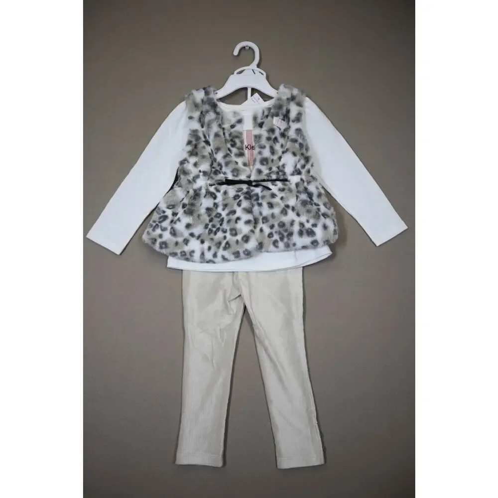 Calvin Klein Jeans Girls Animal Print 3Pc Set‎ Size 3T